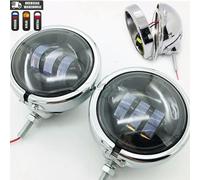 Fendinebbia ausiliario a LED per moto da 4-1/2 "con secchio alloggiamento da 4,5" per accessori Harley Electra Glide Bad Boy