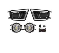 Fendinebbia Auto Per Toyota Per Tacoma 2012 2013 2014 2015 Fendinebbia Luci Diurne Paraurti Anteriore Guida Bianco Giallo Indicatore Direzione 12V Fendinebbia Anteriori(DRL Fog Dual Rings)