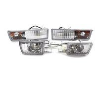 Fendinebbia Automobili Compatibile Con Per Jetta Per Mk3 Per Vento 1992-1999 Paraurti Anteriore Fendinebbia Indicatore Di Direzione Lente Trasparente Fumé Connettore A 2 Pin