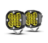 Fendinebbia Barra Luminosa A LED Da 3 Pollici Faretti Da 12 V 4x4 Accessori Fuoristrada Fari A LED Fendinebbia Per Moto Per Jeep Camion ATV(2Piece-Yellow)