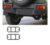 Fendinebbia Copri Lunetta, Coperture per fanali posteriori ABS Cromato Posteriore Fanale Cornice Decorazione Trim Guardie Protector Paraurti per Suzuki Jimny 2007-2015 Accessori auto Styling