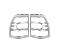 Fendinebbia Griglia Mesh PER Pajero PER V93 PER V97 2007-2020 1 Coppia Modifica Esterna Fanale Posteriore Trim Cornice Decorativa Auto Coda Posteriore Copertura Luce Fendinebbia Copertura(Silver)
