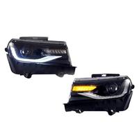 Fendinebbia Lampada Corsa Diurna Per Chevy Per Camaro 2014 2015 Accessori Per Auto Colorati Anteriori DRL Indicatori Di Direzione 2pc RGB Led Faro(WhiteAmber Style)
