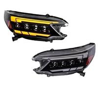 Fendinebbia Lampada Corsa Diurna Per CRV Per CR-V 2012 2013 2014 Aggiornamento Proiettore 4 Lenti TUTTI I LED Lampada Segnale Dinamico Lampada Frontale Montaggio