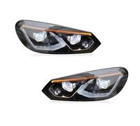 Fendinebbia Lampada Corsa Diurna Per VW Per Golf6 Per Golf 6 MK6 2009 2010 2011 2012 Per R20 Per GTI TaillLamp Drl Accessori 2pc Luci Auto(2pcs headlight)