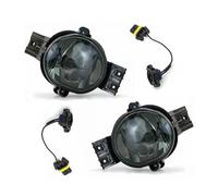 Fendinebbia Leds 2 pezzi gruppo fendinebbia sinistro e destro paraurti anteriore luce antinebbia per Dodge per Ram 1500 2500 3500 2002-2008(Pair Grey)