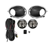 Fendinebbia per Nissan Qashqai J11 Rogue 2014-2017, Copertura della Lampada a Luce intensa Paraurti Anteriore Fendinebbia Fari di Guida Lente H8 Kit Lampadina