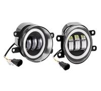 Fendinebbia Per Toyota Per RAV4 Per Yaris Per Venza 2007-2012 Per Corolla Per Camry Fari Fendinebbia A LED 3,5 Pollici DRL Halo Ring 12V H11(2Piece White Light)