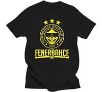 Fenerbahce SK Turkey Purplish Blue Canary Fan Men's T-Shirt Unisex Black Tee Clothing M