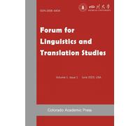 Feng Duan Guocai Forum for Linguistics and Translation Studies Iss (Tascabile)