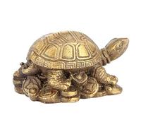 Feng Feng Shui Ornamenti per la Casa 5 × 4 × 3 Bronzo Squisita Scultura in Ottone Fortunato Forma di Tartaruga Cinese Arredamento Decorazione Artigianale