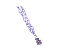 Feng Shui Accessori per Ragazze Collana con Orsetto in Argento Sterling 925 da Donna, graziosi Orsetti Colorati con ciondoli a Catena, girocolli con Animali, Collana con Orsetti gommosi, Gioielli con