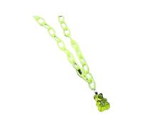 Feng Shui Accessori per Ragazze Collana con Orsetto in Argento Sterling 925 da Donna, graziosi Orsetti Colorati con ciondoli a Catena, girocolli con Animali, Collana con Orsetti gommosi, Gioielli con