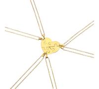 Feng Shui Accessori per Ragazze Collana con Pezzi di Puzzle in Argento Sterling 925 per Donne e Uomini, Collana con Ciondolo Puzzle a Cuore d'Amore 2/3/4/5/6 Pezzi, Collana con Puzzle Millennium,