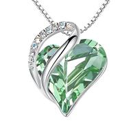 Feng Shui Accessori per Ragazze Collana Cuore dell'Oceano in Argento Sterling 925 da Donna, Collana Cuore Oceano Collana Multicolore con zirconi per Feste Informali, Collana titanica Cuore