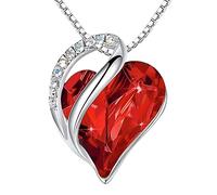 Feng Shui Accessori per Ragazze Collana Cuore dell'Oceano in Argento Sterling 925 da Donna, Collana Cuore Oceano Collana Multicolore con zirconi per Feste Informali, Collana titanica Cuore