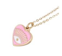 Feng Shui Accessori per Ragazze Collana del malocchio per Donne e Ragazze, Collana Turca del malocchio Portafortuna in Argento Sterling 925 Collana del malocchio del Cuore della Boemia, Collana del