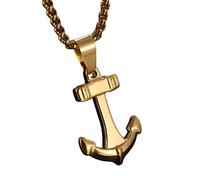 Feng Shui Accessori per Ragazze Collana Pirata in Argento Sterling 925 per Uomini e Donne, Collana con Catena di Ancoraggio Pirati dei Caraibi Gioielli con Ciondolo Ancora Marinaio, Collana con