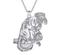 Feng Shui Accessori per ragazze Collana scimmia in argento sterling 925 per donne e uomini, collane di scimmie animali, ciondolo gabbia scimmia, ciondolo scimmia, collana scimmia per ragazze, ciondolo