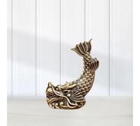 Feng shui cinese Decor statue in ottone Chi Wen per la tavola da centro di