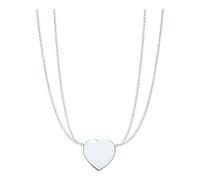 Feng Shui Collana a Cuore Classico in Argento Sterling 925 Rosa Verde Rosso Oro Oro Rosa Concorso di Gioielli in Argento Gioielli mondiali