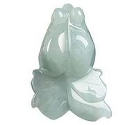Feng Shui Collana con ciondolo a forma di pesce di giada con cavo Collana di giada nefrite Guarigione Chakra Amuleto di cristallo Ricchezza fortunata Allontana gli spiriti maligni Collana Talismano fo