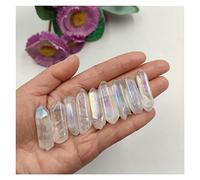Feng Shui Decorare 50 g Bulk Placca naturale Quarzo trasparente Singal Bacchetta di cristallo Aura Lemurian Punto Campione Decorazione Ornamenti Crea gioielli Scaccia gli spiriti maligni Possesse dell