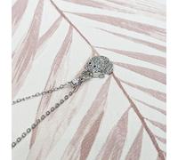 Feng Shui Fortuna Toad Acciaio Inox Ciondolo Placcato Argento Collana
