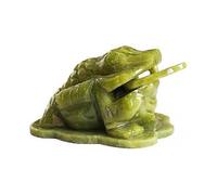 Feng Shui Jade Money Frog Three Legged Wealth Frog or Money Toad Statue Car Dashboard Decors Attract Wealth and Good Luck