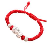 Feng Shui Lucky Bracciale Cambia Colore Bracciale Reiki Chakra Bracciale in Corda Rossa Intrecciata a Mano Allontana Gli Spiriti maligni Porta buona Fortuna Prosperità Cinabro