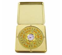 Feng Shui Luo Pan Iron Precise con coperchio ribaltabile Bussola Feng Shui per l'apprendimento del Feng Shui residenziale (S)