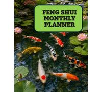 Feng Shui Monthly Planner: Undated Minimalist Simple Calendar Large Spaces Organiser KOI CARP Edition