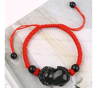 Feng shui pixiu cramella bracciale collana naturale gemma obossidiana bracciale rosso stringa bracciale regolabile alcardi bracciale per le donne uomini lunghi collana di cristallo quarzo, ossidiano,