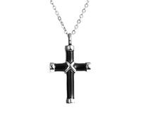 Feng Shui, Prodotti per ragazze in argento sterling 925 da donna e doppia cremazione che trattiene i propri cari, collana con croce, urna, collane, ceneri per uomo