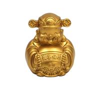 Feng Shui SLFFLS Scultura in Rame Dio Ricchezza Ornamento Piccola Statua Decor Statua Vintage Decorazione Ornamento per Soggiorno Camera da Letto Ufficio Casa Feng Shui Scultoreo