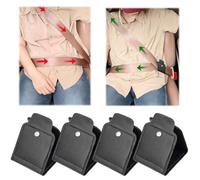 FENGCHUANG 2 Pezzi Regolatori per Cintura di Sicurezza in pelle PU, Clip per Cinture di Sicurezza Universale per Spalle e Collo Rilassanti per SUV, Furgoni, Camion (Tipo di Bottone)