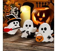 FENGCHUANG Decorazioni Fantasma di Halloween 3 Pezzi Halloween Fantasmi Decorazione d'Interni Halloween Decorazioni Bello per la Decorazione del Camino Mantello Domestico, Regali Halloween