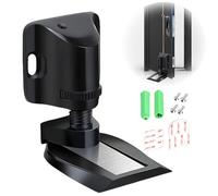 FENGCHUANG Fermaporta Pavimento Magnetico Nero Metallo Fermaporta Magnetici con Viti Autoadesive Nascoste Montaggio a Pavimento, in Acciaio Inossidabile Heavy