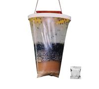 FENGCHUANG Trappole per Mosche, Trappola Mosche Porta L'esca, Trappola per Insetti, Adatto per Giardini, Allevamenti, Stalle, Bidoni, Stalle