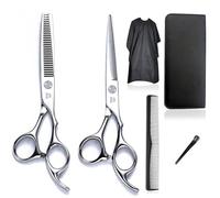 FENGCHUNS Set di forbici da taglio per capelli e forbici per affusolare, set di forbici professionali da taglio per capelli da 16,5 cm, set di forbici da parrucchiere, forbici da taglio per capelli