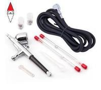 Aerografo Airbrush Fengda Bd-130k With 0.2 - 0,3 And 0.5mm Needlenozzle And Hose
