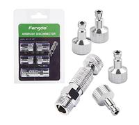 Fengda Attacco rapido per aerografo BD-117K con 4 prese da 1/8 di pollice e adattatori per la sostituzione rapida delle pistole dell'aerografo