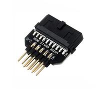 fengfeng Adattatore da USB 3.0 a 20 pin a USB 2.0 9 pin connettore connettore pannello frontale (B)