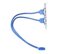 fengfeng Scheda madre USB 3.0 20 pin a doppio cavo deflettore di espansione del pannello posteriore USB3.0