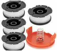 Fengfire per tagliabordi compatibili con Black Decker Sostituire AF-100 ST5530-GB GLC3630L20-GB STC1820PC-GB BESTA530-GB BESTA525-GB, con Copertura per Bobina e Molla (4+1)