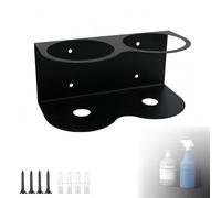 FENGJIAHUI Bombolette Spray Portabottiglie Spray, Porta Lattine, Porta Bombolette Spray, Supporto per Bomboletta Spray, Accessorio per Attrezzi ad Aria Compressa per Garage Officina (2 Slot)