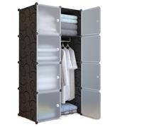 FENGJISUN Armadio Per Camera Da Letto Armadio Portatile Rimovibile Indipendente In Metallo For Camera Da Letto Dormitorio O Spogliatoio(75x47x147cm)