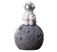 FENGJISUN Salvadanaio Portamonete Astronauta con Planet Coin Bank Vaso di Soldi in Resina per La Decorazione dello Spazio della Casa Decorazioni per Interni