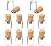 Fenglangrong 10 Pezzi 2 GB USB Flash Drive Drift Bottle chiavette USB Chiave USB Pendrive per matrimonio, amici, famiglia,Regali aziendali per computer, audio per auto, ecc