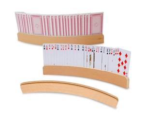 Fenglin-joy Porta Carte da Gioco,1 Pezzi supporti per carte per bambini Porta Carte da Gioco in Legno Porta Carte a Mani libere per anziani,bambini,adulti,disabili Spielkartenhalter